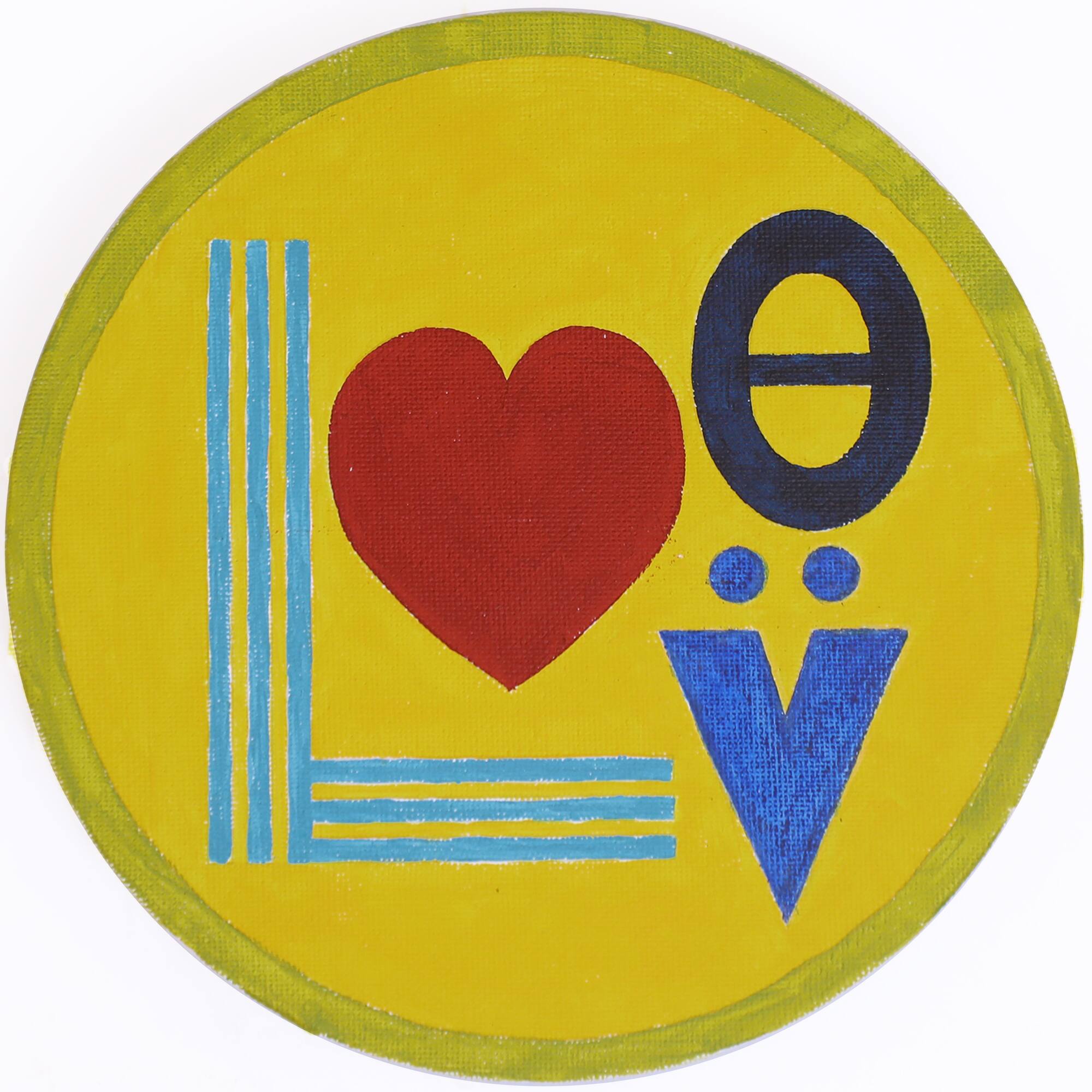 Jonathan Adler x Michaels 7" Round Love Canvas Painting Kit